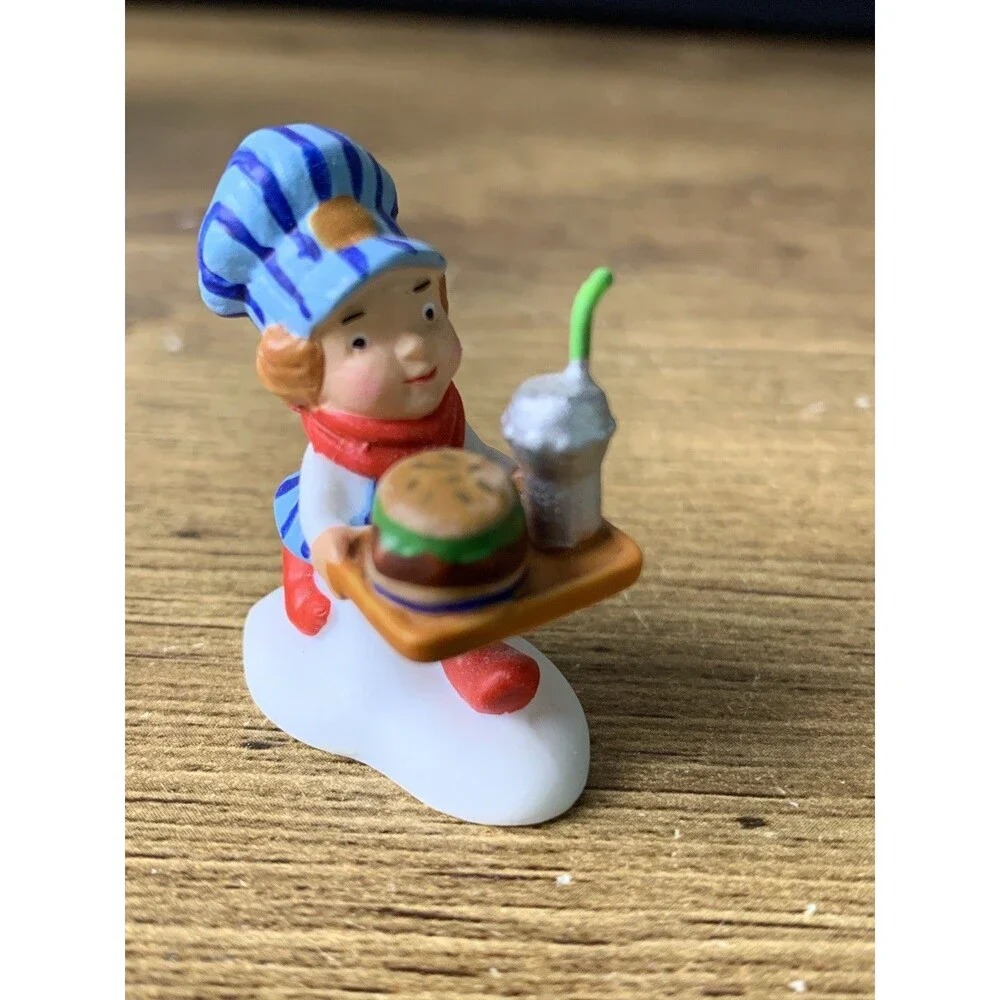 Dept. 56 North Pole Series One Choo-Choo Burger Coming Up Miniature Figure